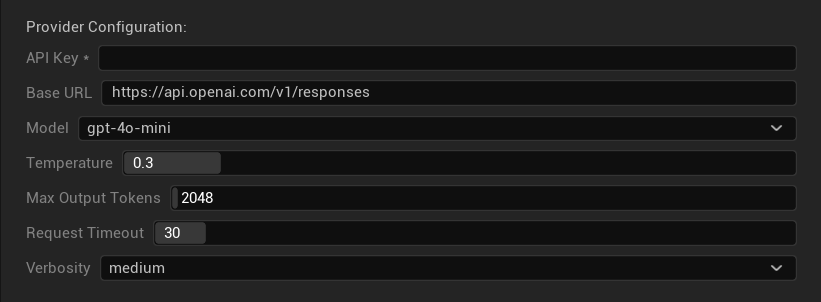 OpenAI Settings